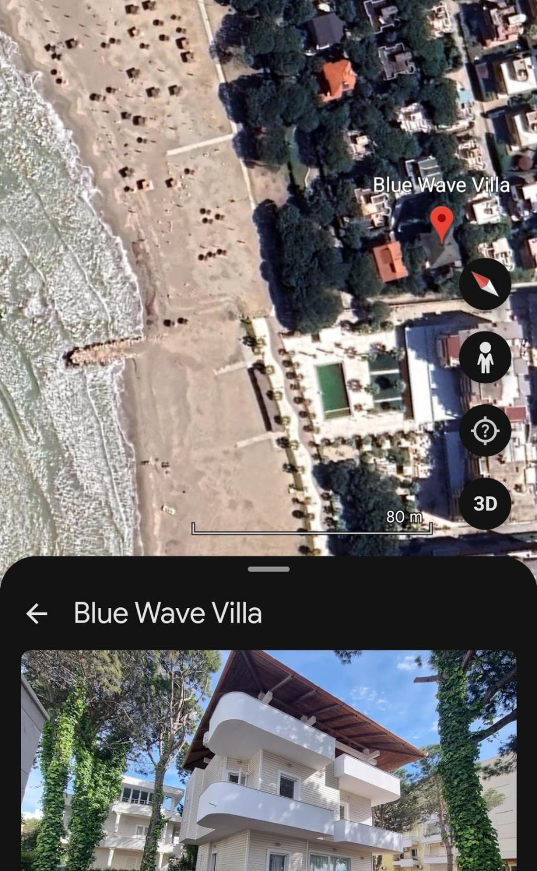 Villa Beachfront Blue Wave In Private Qerret, Albania